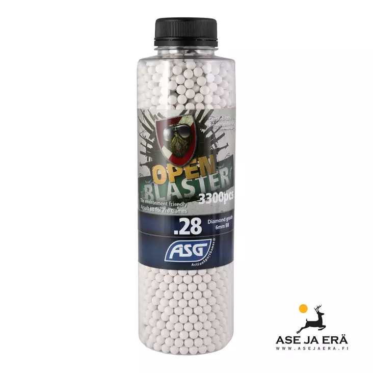 ASG Open Blaster 0,28 g 6 mm biokuula 3300 kpl - Airsoft-kuulat - 5707843079853 - 2