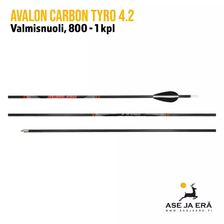 Avalon Carbon Tyro 4.2 Valmisnuoli, 800 - 1 kpl, yleiskuva - Hiilikuitunuolet - 6426030267277 - 2