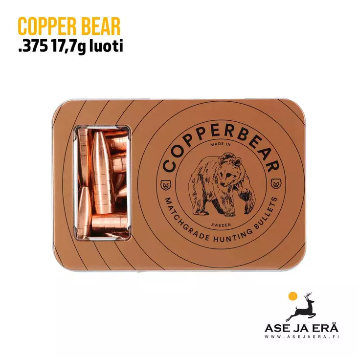 CopperBear .375 17,7g kupariluoti 40 kpl - .375 luodit - CB375273 - 1