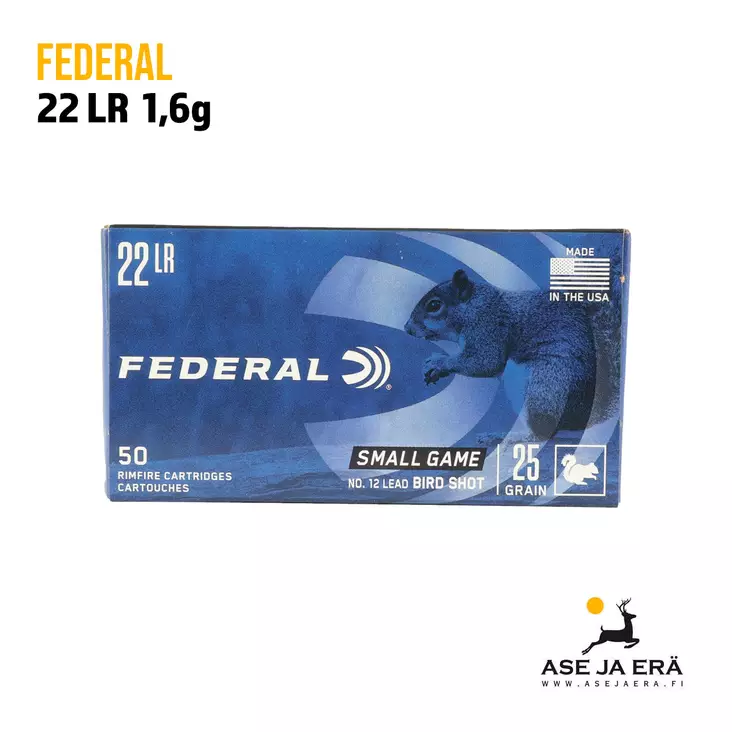 Federal 22LR Small game 1,62g pienoiskiväärin haulipatruuna - 22 haulipatruunat - 029465056193 - 4