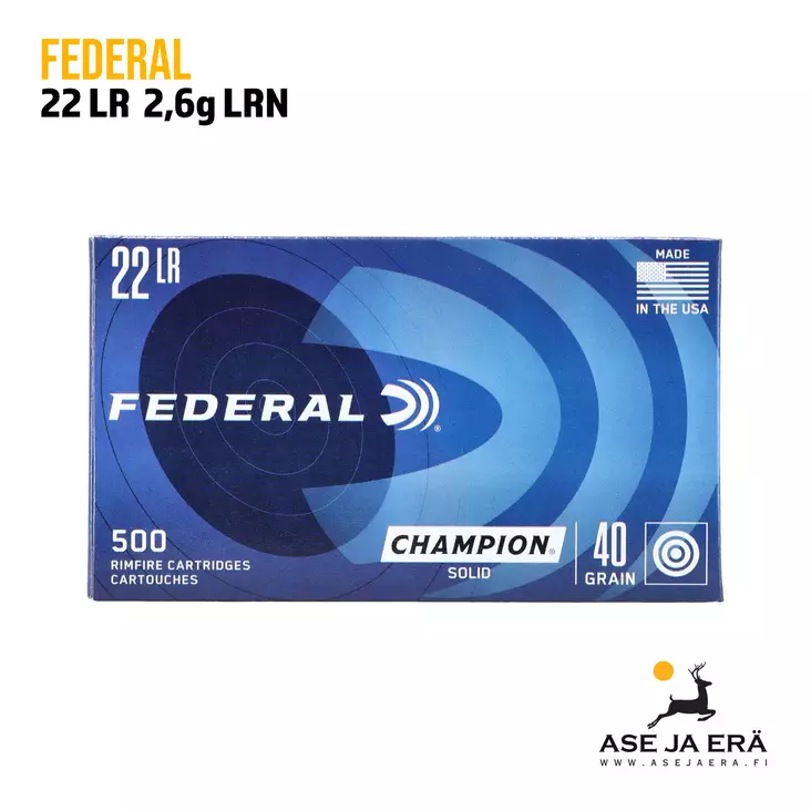 Federal lightning 22LR 2,6g 500kpl - 22 LR patruunat - 029465156183 - 4