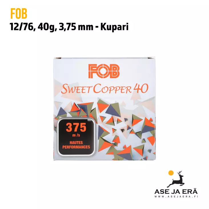 FOB Sweet Copper 12/76 40 g haulikonpatruunaa - Lyijyttömät patruunat - 3268790012833 - 1