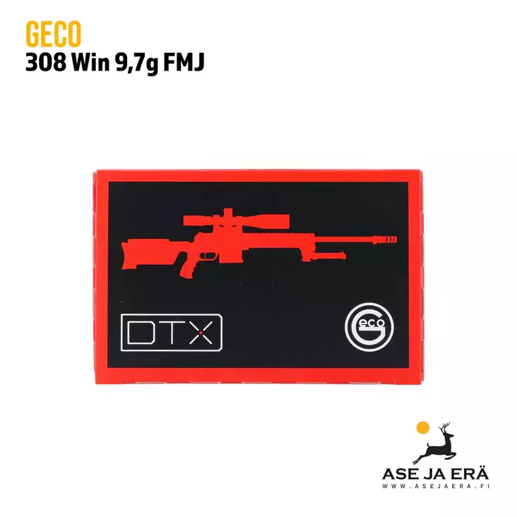 Geco 308 Win DTX 9,7 g FMJ kivääripatruuna - 308 kaliiperi - 4000294136993 - 1