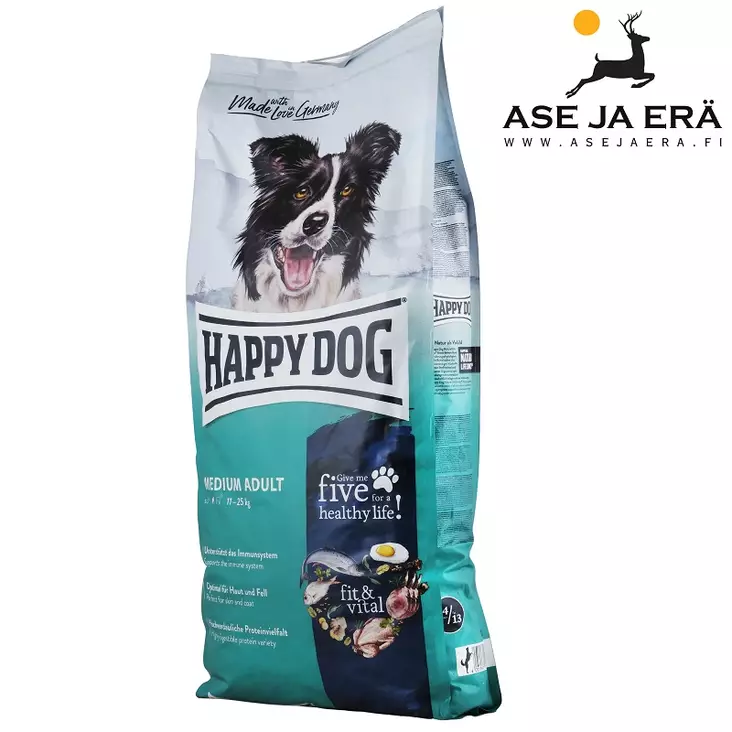 koiranruoka_Happy Dog F&V Adult Medium 12 kg - Happy dog koiranruoka - 4001967135213 - 2