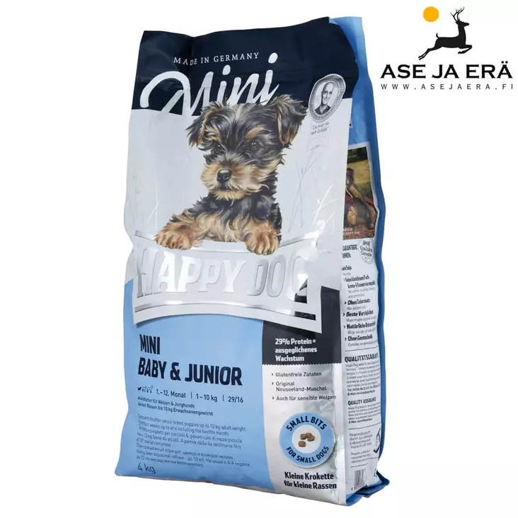 koiranruoka_Happy Dog Mini BabyJunior 4kg - Happy dog koiranruoka - 03413 - 1