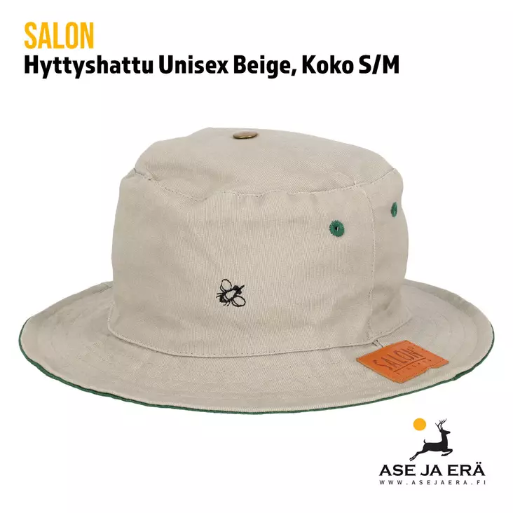 Salon Hyttyshattu Unisex Beige, Koko S/M - yleiskuva etuviistosta - Metsästyshatut - 6419647019193 - 1