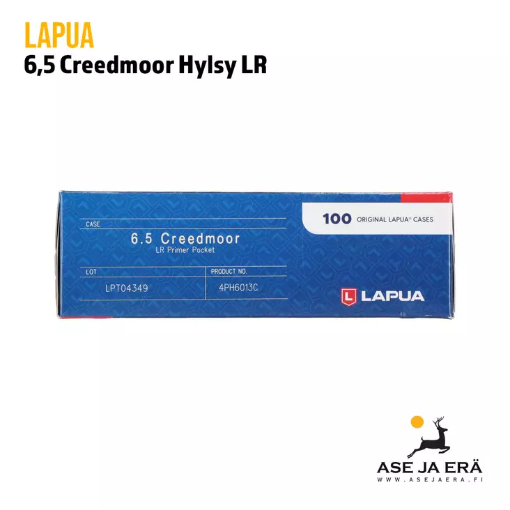 Lapua 6.5 Creedmoor Kiväärin Messinkihylsy isolle kiväärin nallille - Hylsyt - 6418267200363 - 1