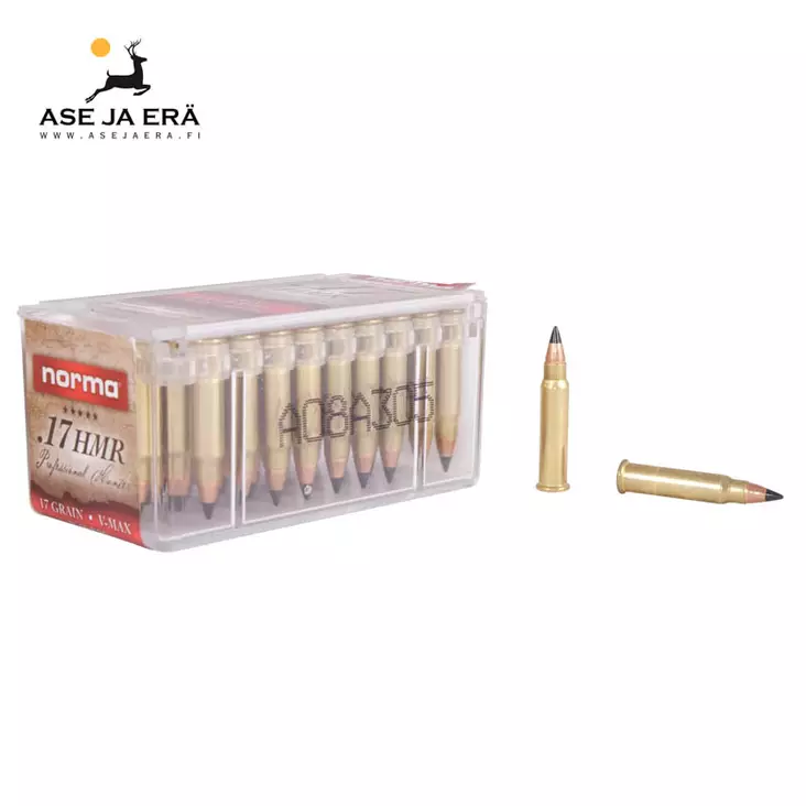 Norma 17HMR V-Max 1,1 g pienoiskiväärinpatruuna - 17HMR patruunat - 4000294097423 - 2
