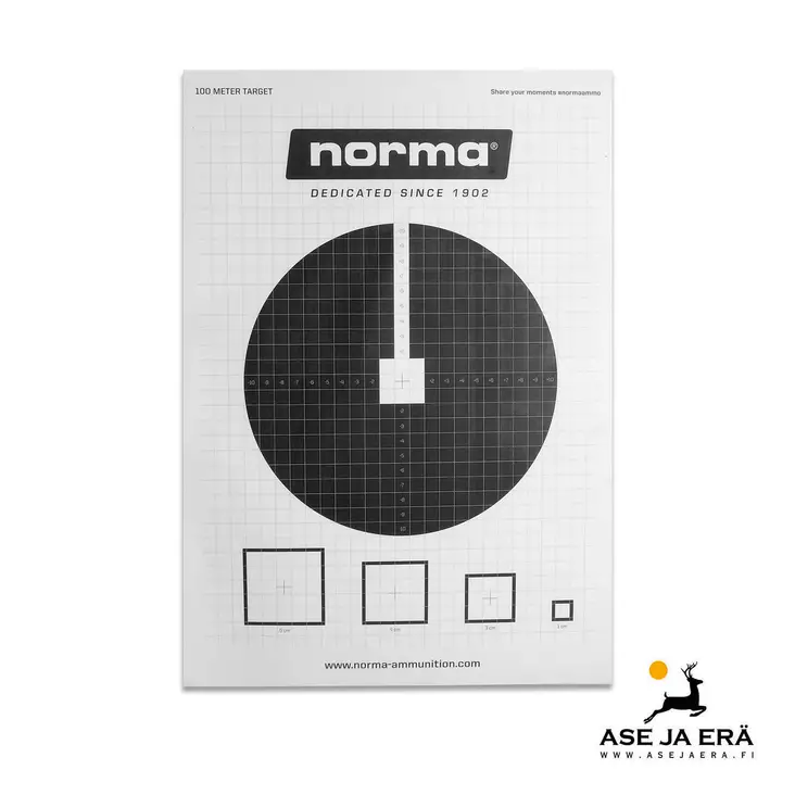 Norma Precision kohdistustaulu 30x42cm - Ampumataulut - 2039115435313 - 2