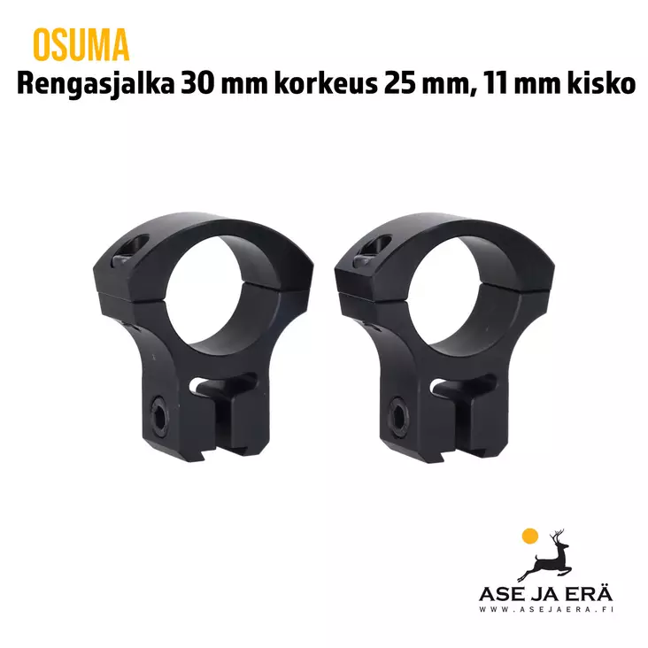 Osuma 30mm rengasjalka 11mm kiskoon - Rengas- ja yksiosaiset kiikarinjalat - 6430068620843 - 2