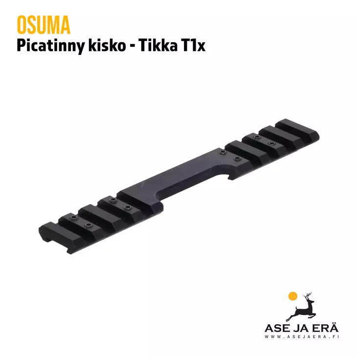 Osuma Tikka T1x Picatinny kisko matala - Kiskot, kiilat, palat ja muut jalustat - 6430068624483 - 1