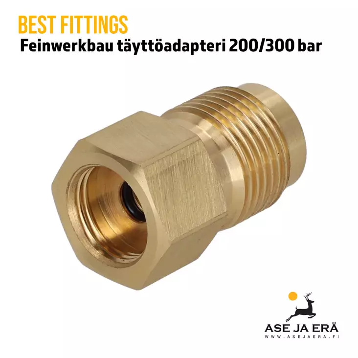 PCP täyttöadapteri 200/300 Bar DIN uroskierteellä - Feinwerkbau ilma-aseille - Adapterit ja liitäntäsarjat - 03F4AD03 - 2