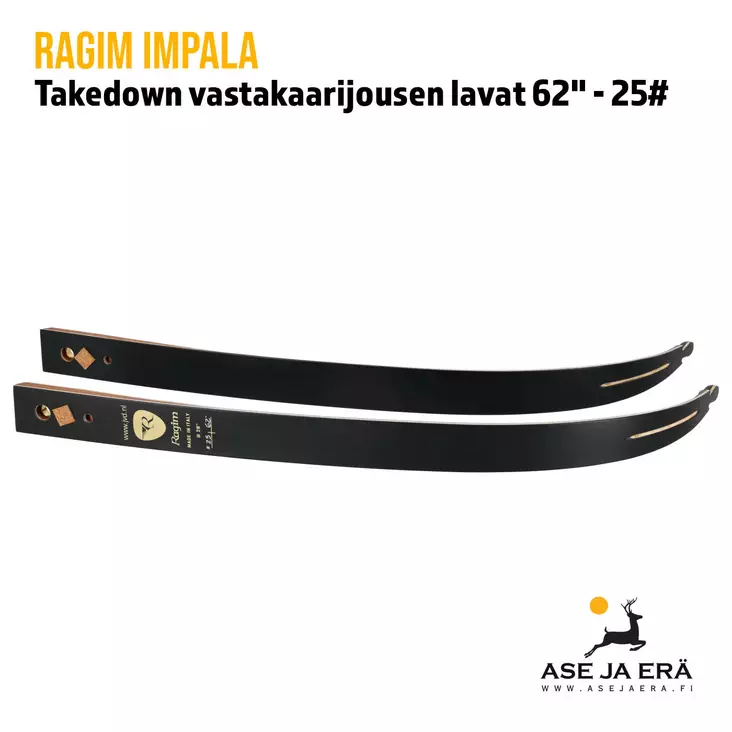 Ragim Impala Takedown vastakaarijousen lavat 62" - 25# - yleiskuva lavoista - Vastakaarijousen lavat - 8034049501503 - 1