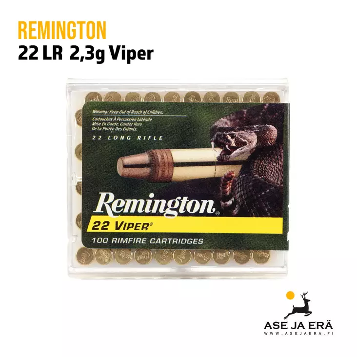 Remington 22 LR Viper 2,3g Pienoiskiväärinpatruuna - 22 LR patruunat - 047700481203 - 1