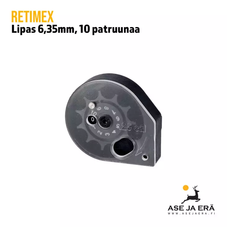 Reximex lipas 6,35mm 10 patruunaa - Muut lippaat ja rullat - 063703 - 2