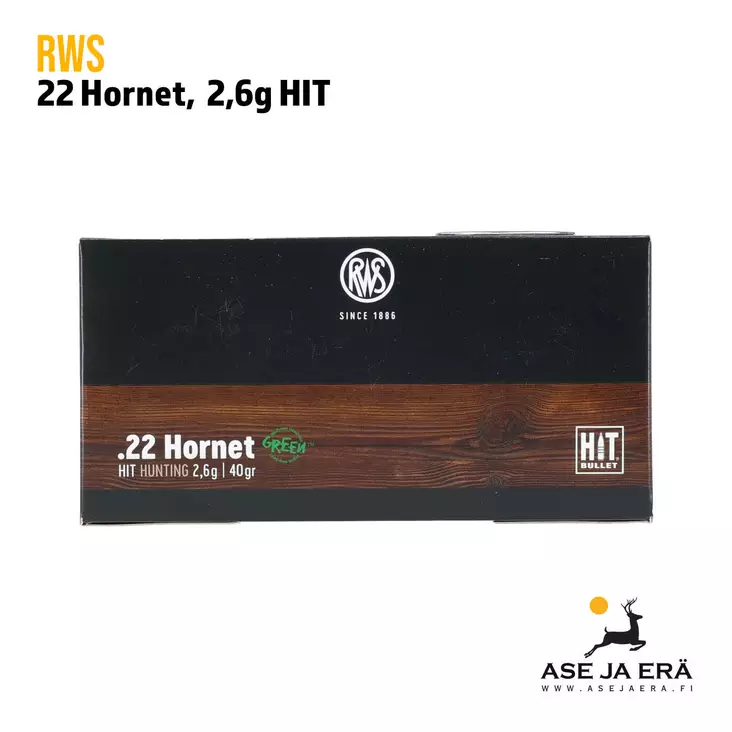 RWS 22 Hornet HIT 2,6g kivääripatruuna - Muut kaliiperit - 4000294198373 - 1