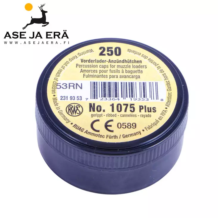 RWS Percusio nalli 1075 Plus 250 kpl - Mustaruuti ja Percussion nallit - 723364105203 - 2