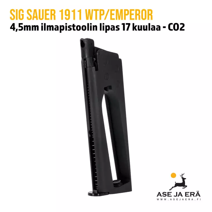 Sig Sauer 1911 We The People - Emperor 4,5mm CO2 ilmapistoolin varalipas - yleiskuva - SIG Sauer lippaat - 798681596393 - 2