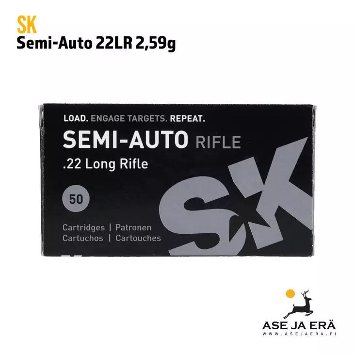 SK Semi-Auto 22LR 2,59g 345 m/s pienoiskiväärinpatruuna - 22 Subsonic patruunat - 4023045421483 - 1