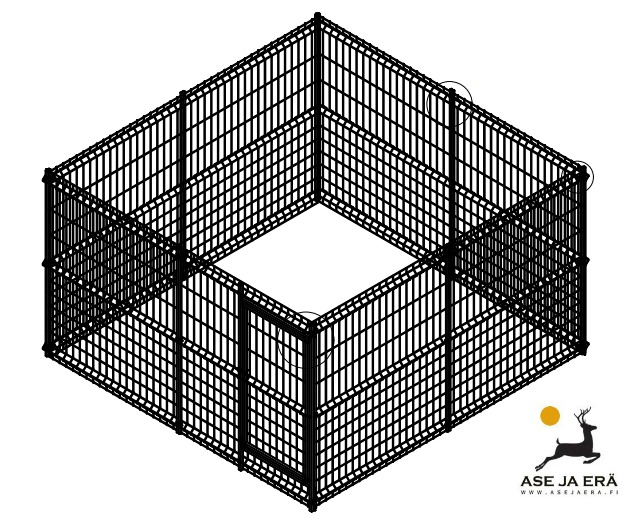 Suomi koiratarha 3x3 m - Koiratarhat - tarha3183 - 2