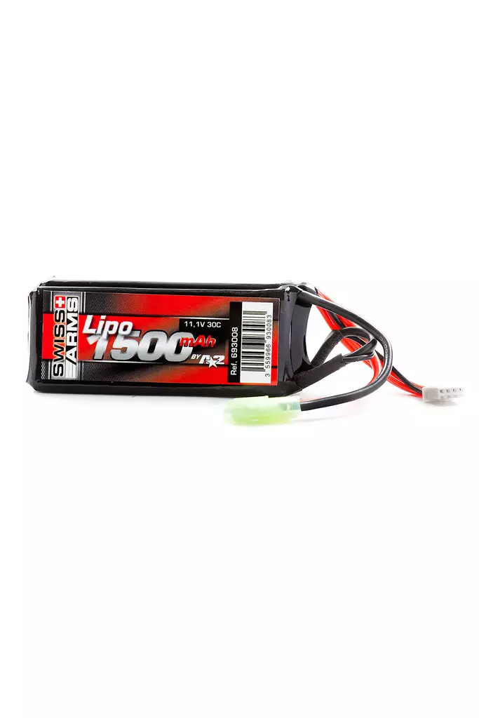 Swiss Arms 11,1V 1500mAh 30C Li-Po akku - Airsoft-akut ja laturit - 3559966930083 - 1