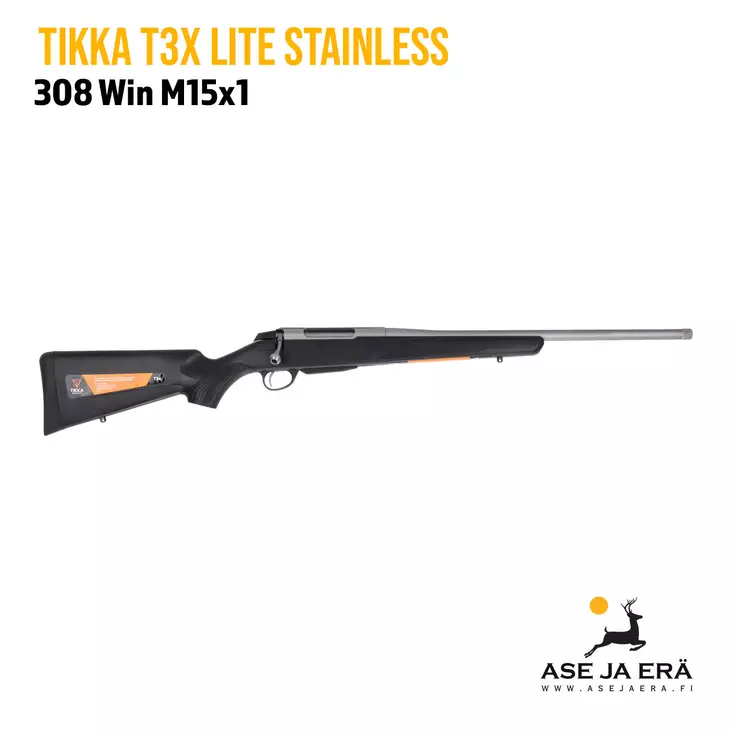 Tikka T3x Lite Stainless kivääri - Pulttilukkoiset kiväärit - 6438053211373 - 18