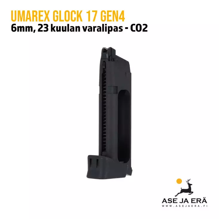 Umarex Glock 17 Gen4 CO2 6mm airsoft lipas (23 kuulalle) - Lippaat ja lippaanlataajat - 4000844647313 - 1