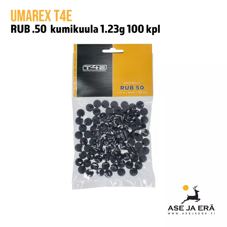 Umarex T4E RUB .50  kumikuula 1.23g paketti etupuoli - T4E kuulat ja kaasut - 4000844746863 - 1