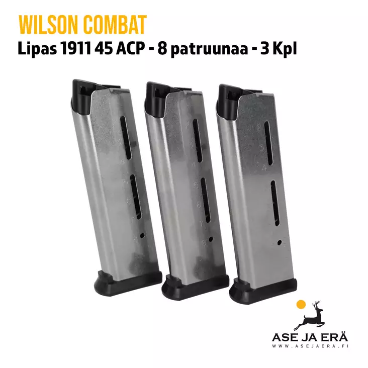 Wilson Combat 1911 45ACP Elite Tactical 8 patruunan lipas - Pistoolien lippaat - 874218004361X3 - 13