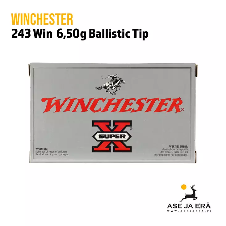 Winchester .243 Win Power-Point 6,5g - Muut kaliiperit - 020892200043 - 1