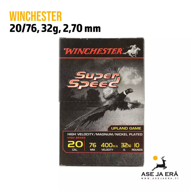 Winchester SuperSpeed 20/76 32 g haulikonpatruuna - 20 kaliiperin patruunat - 634957771463 - 1
