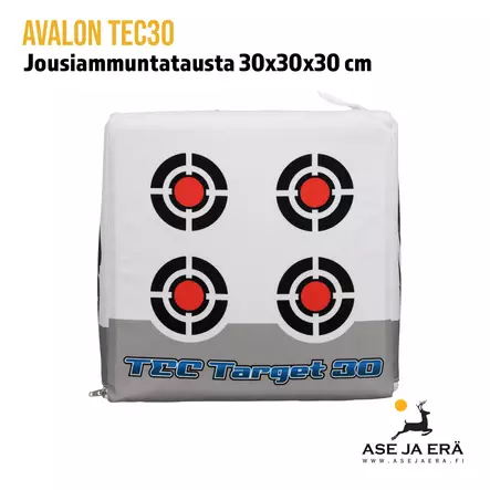 Avalon TEC30 jousiammuntatausta 30x30x30cm - Vasen sivu - Kannettavat taulut - 6017433022084 - 6