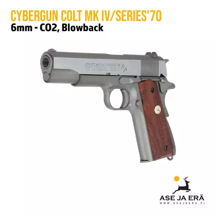 Cybergun Colt Mk IV/Series' 70 CO2 airsoft pistooli blowback - Pistoolit ja -revolverit - 3559961805294 - 2