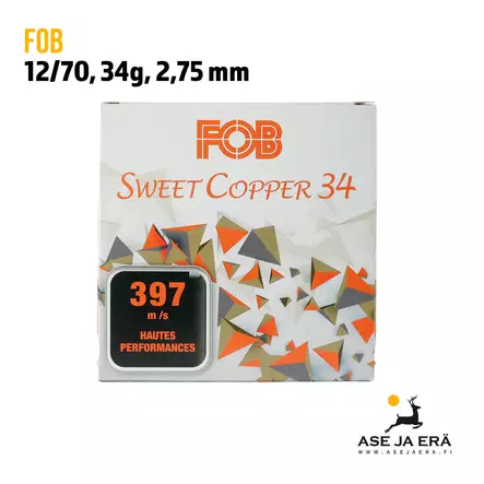 FOB Sweet Copper 12/70 34g haulikonpatruuna - Lyijyttömät patruunat - 3268790011744 - 1