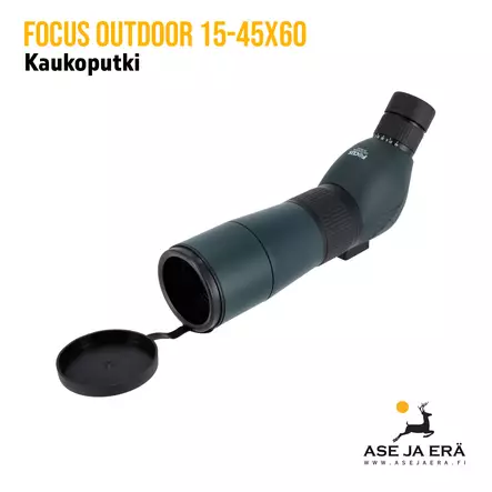 Focus Outdoor 15-45x60 kaukoputki ja jalusta - yleiskuva etuviistosta - Valmiit kaukoputket - 7391879050504 - 1