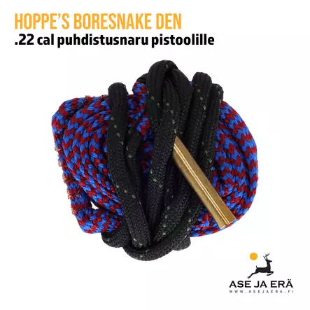 Hoppe's BoreSnake Den 22 puhdistusnaru kerällä - Puhdistusnarut - 026285000634 - 2