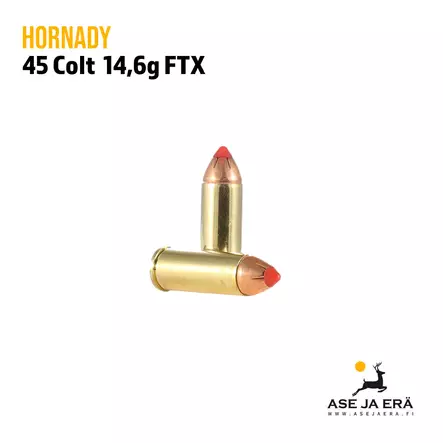 Hornady LEVERevolutuion FTX .45 Colt 14,6g - Revolverin patruunat - 090255927924 - 3