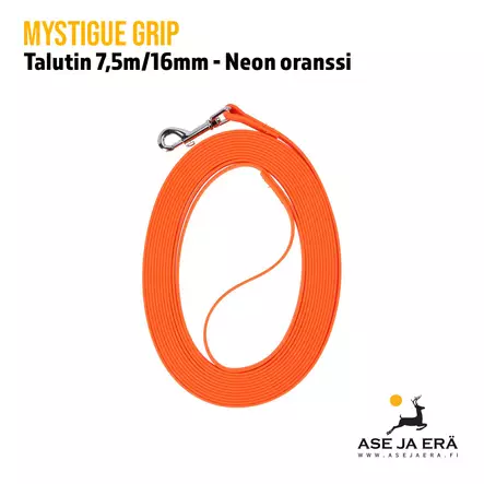 Mystique Biothane jälkiliina 16mm käsilenkillä - Metsästyskoiran koulutustarvikkeet - 8586018007894 - 1