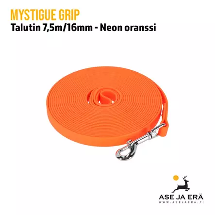 Mystique Biothane jälkiliina 16mm käsilenkillä - Metsästyskoiran koulutustarvikkeet - 8586018007894 - 2
