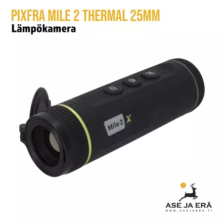 Pixfra Mile 2 lämpökamera 640512 lens 25mm M625 - yleiskuva etuviistosta - Pimeänäkölaitteet ja lämpökamerat - 6976144450534 - 1