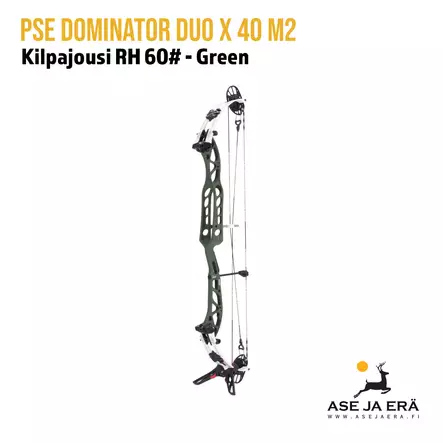 PSE Dominator Duo X 40 M2 RH 60# Green Kilpajousi - Yleiskuva - Kilpajousi - 042958679884 - 1