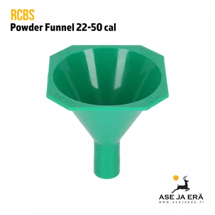 RCBS Powder Funnel 22-50 cal, ruutisuppilo - Ruutisirottimet, mitat ja annostelijat - 076683090874 - 1