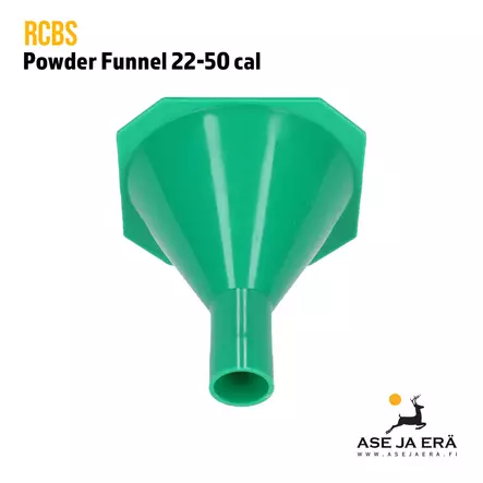 RCBS Powder Funnel 22-50 cal, ruutisuppilo - Ruutisirottimet, mitat ja annostelijat - 076683090874 - 2