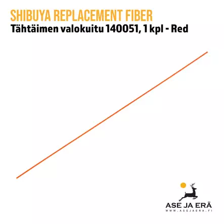 Shibuya Replacement Fiber, tähtäimen valokuitu 140051, 1 kpl Red - yleiskuva kuidusta - Tähtäimen osat ja tarvikkeet - 8718484318864 - 1