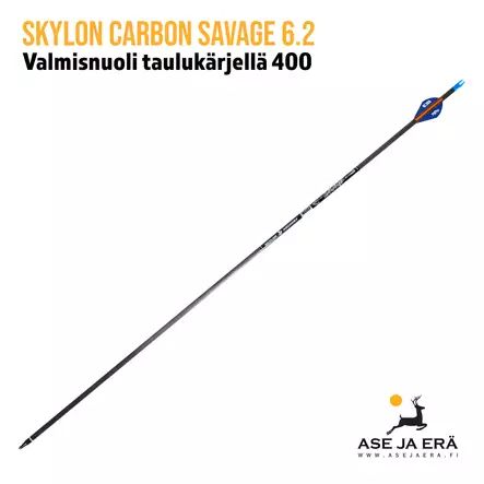 Skylon Carbon Savage 6.2 hiilikuitunuoli 400 - Yksittäinen nuoli - Hiilikuitunuolet - 6426013892854 - 2