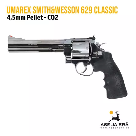 Umarex Smith & Wesson 629 Classic 6,5" CO2 4,5mm Diabol ilmarevolveri - Ilma-aseluoti ilmapistoolit - 4000844764874 - 1