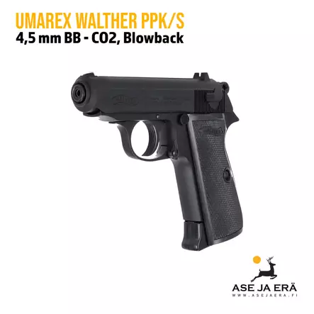 Umarex Walther PPK/S CO2 BB ilmapistooli - BB kuula ilmapistoolit - 4000844609854 - 2