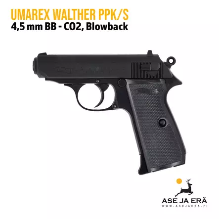 Umarex Walther PPK/S CO2 BB ilmapistooli - BB kuula ilmapistoolit - 4000844609854 - 1