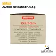 222 Norma Jaktmatch 3,6g FMJ 50 kpl - 222 kaliiperi - 7393923157214 - 7