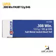 308 Lapua FMJBT D46 kivääripatruuna 12g 20kpl - 308 kaliiperi - 6418267101684 - 4